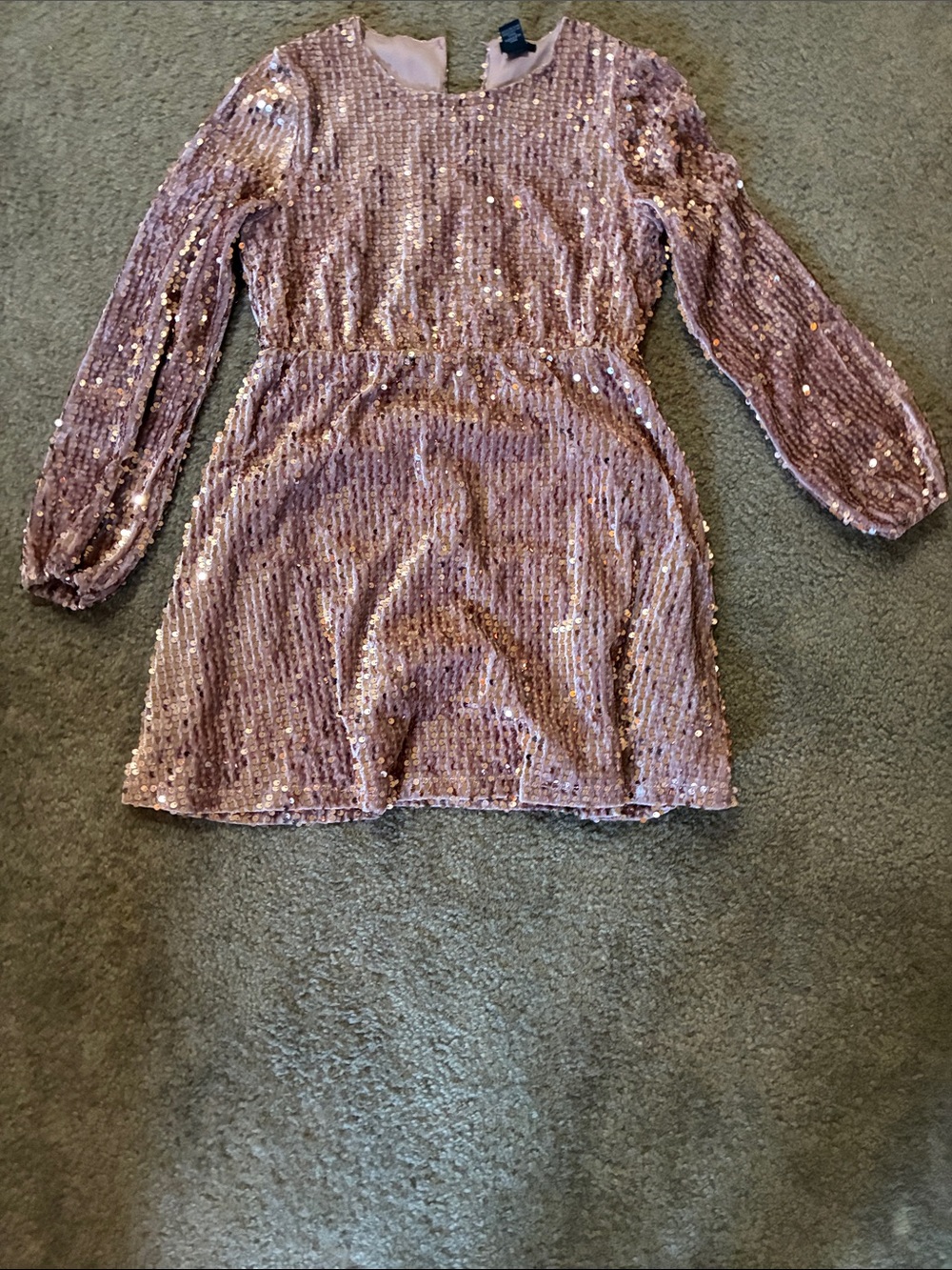 Forever 21 Girls' Sequin Dress - Rose Gold
